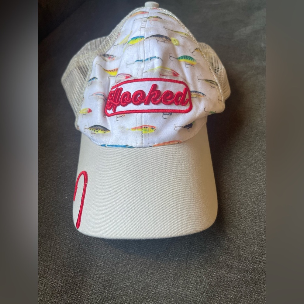 Hooked Gone Fishing Hat NWOT